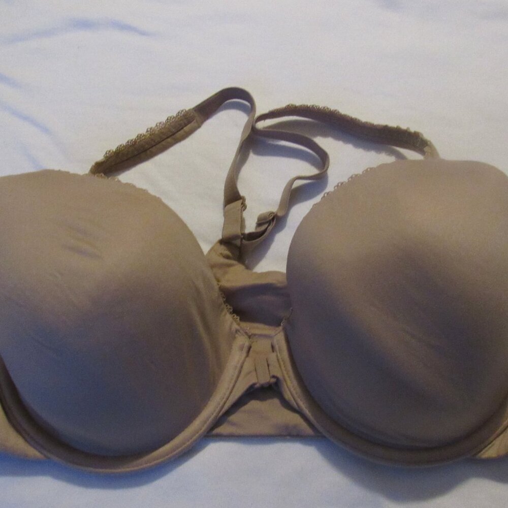 Victoria's Secret Body By Victoria Racerback Demi Tan Bra 36D USED - Picture 4 of 6